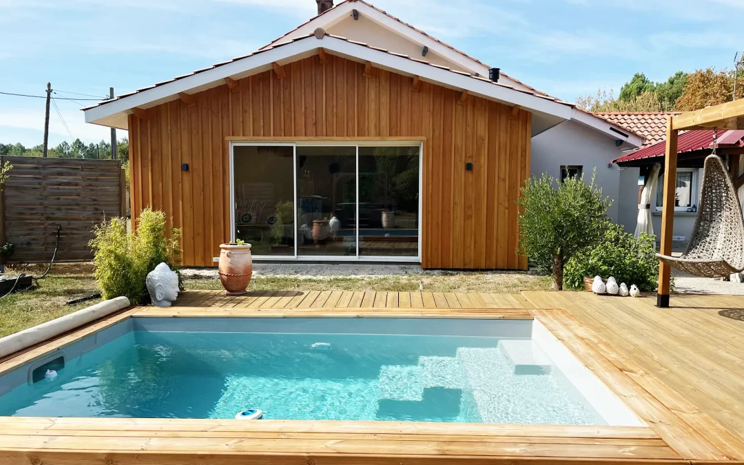 Nouvelle extension bois à Carcan (33)
