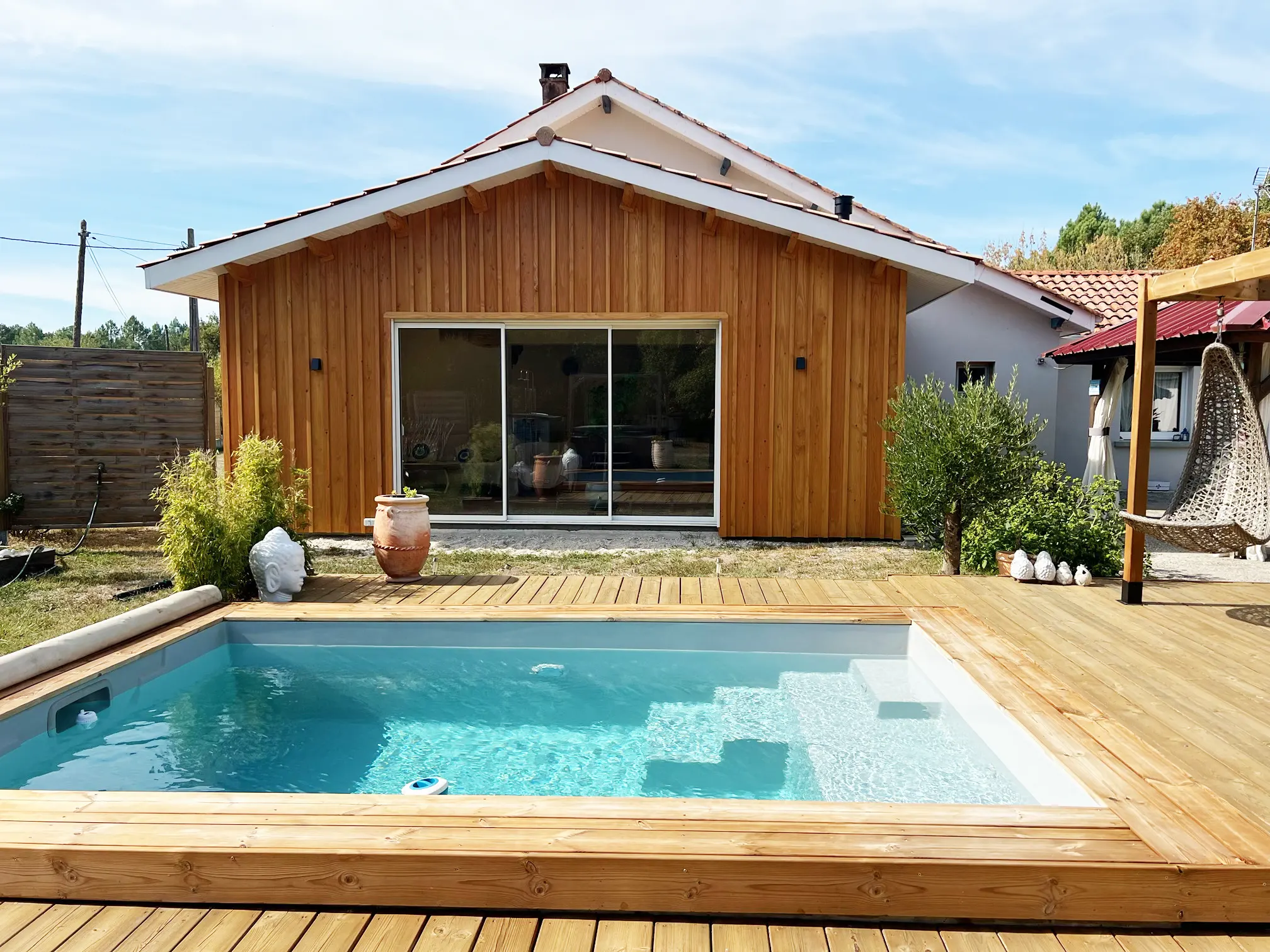 Nouvelle extension bois à Carcan (33)